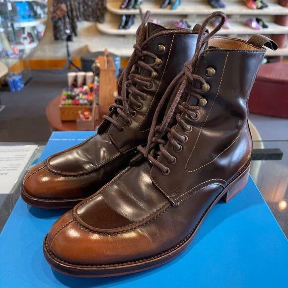 JOHN FLUEVOG STRAIGHT 6 "ADMIRAL" - BROWN - MENS 8 or WOMENS 10 - Picture 3 of 4